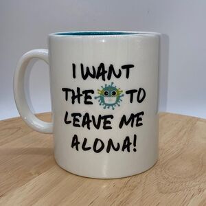 Large Ceramic Whimsical Rona Mug About 12 oz